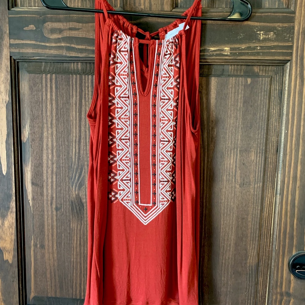 New York & Company extra-small red/orange Tank